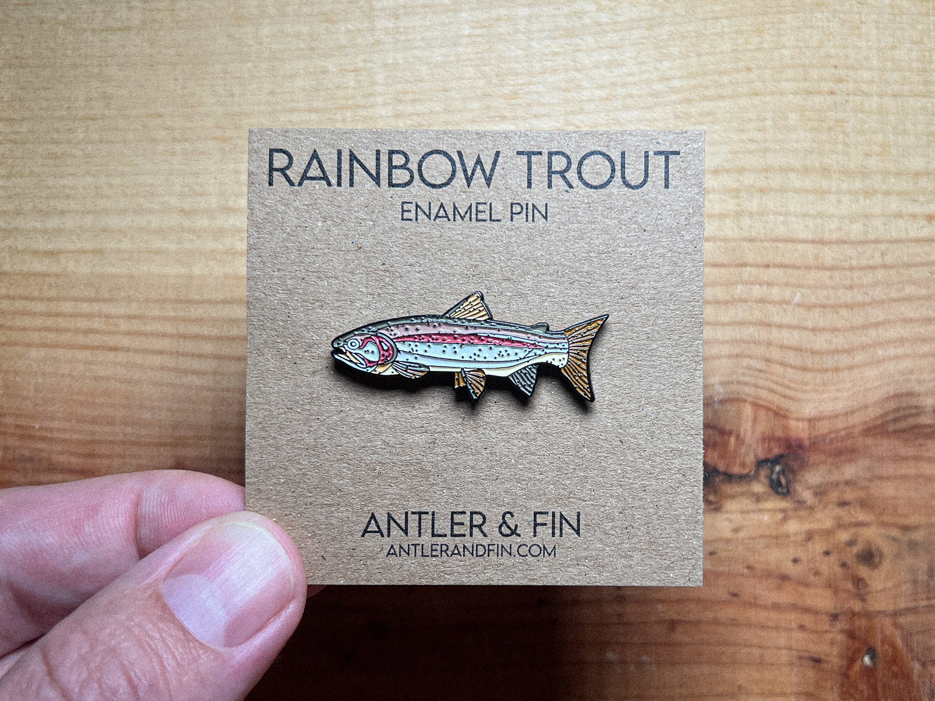 Rainbow Trout Enamel Pin