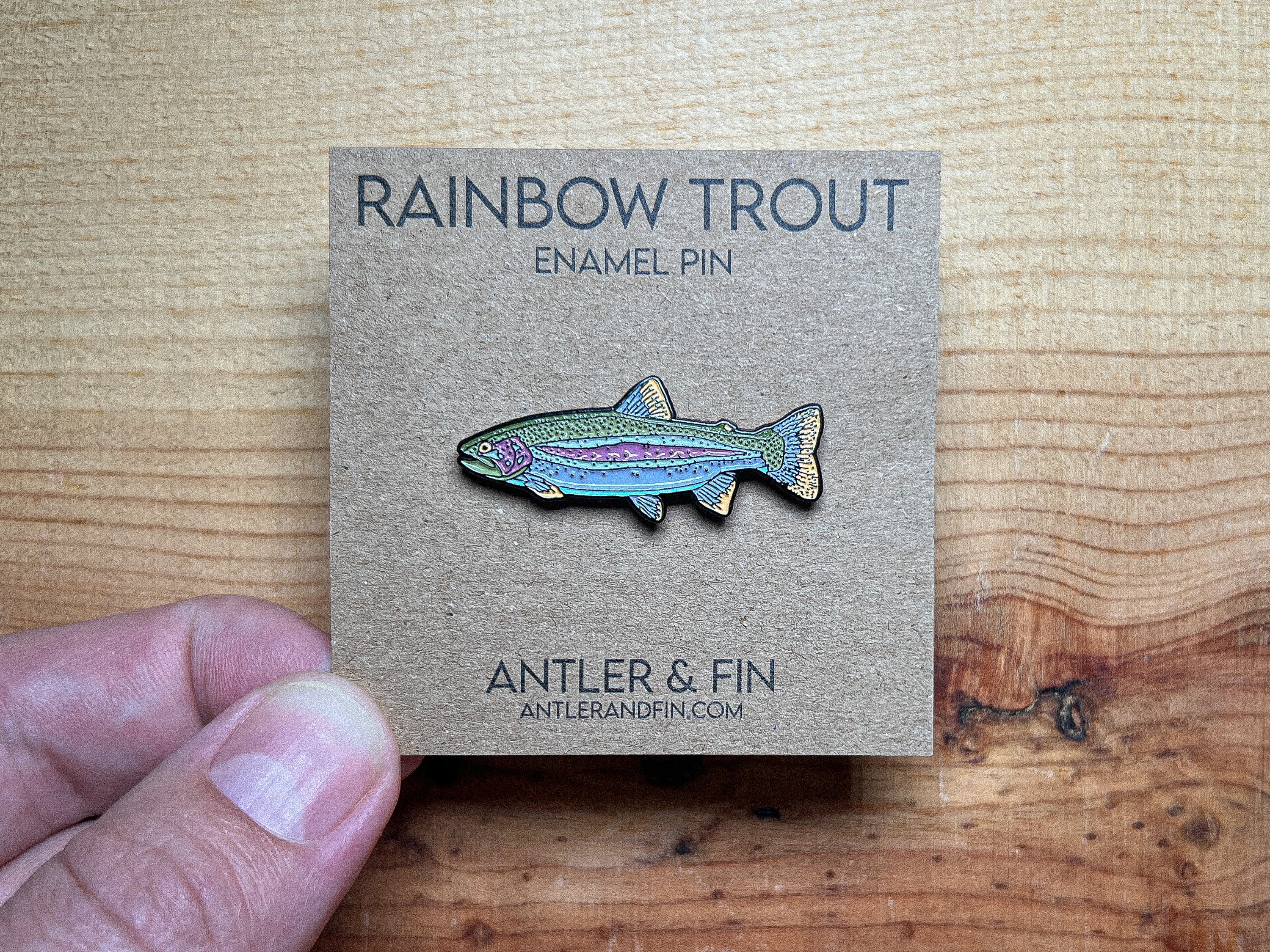 Rainbow Trout Enamel Pin
