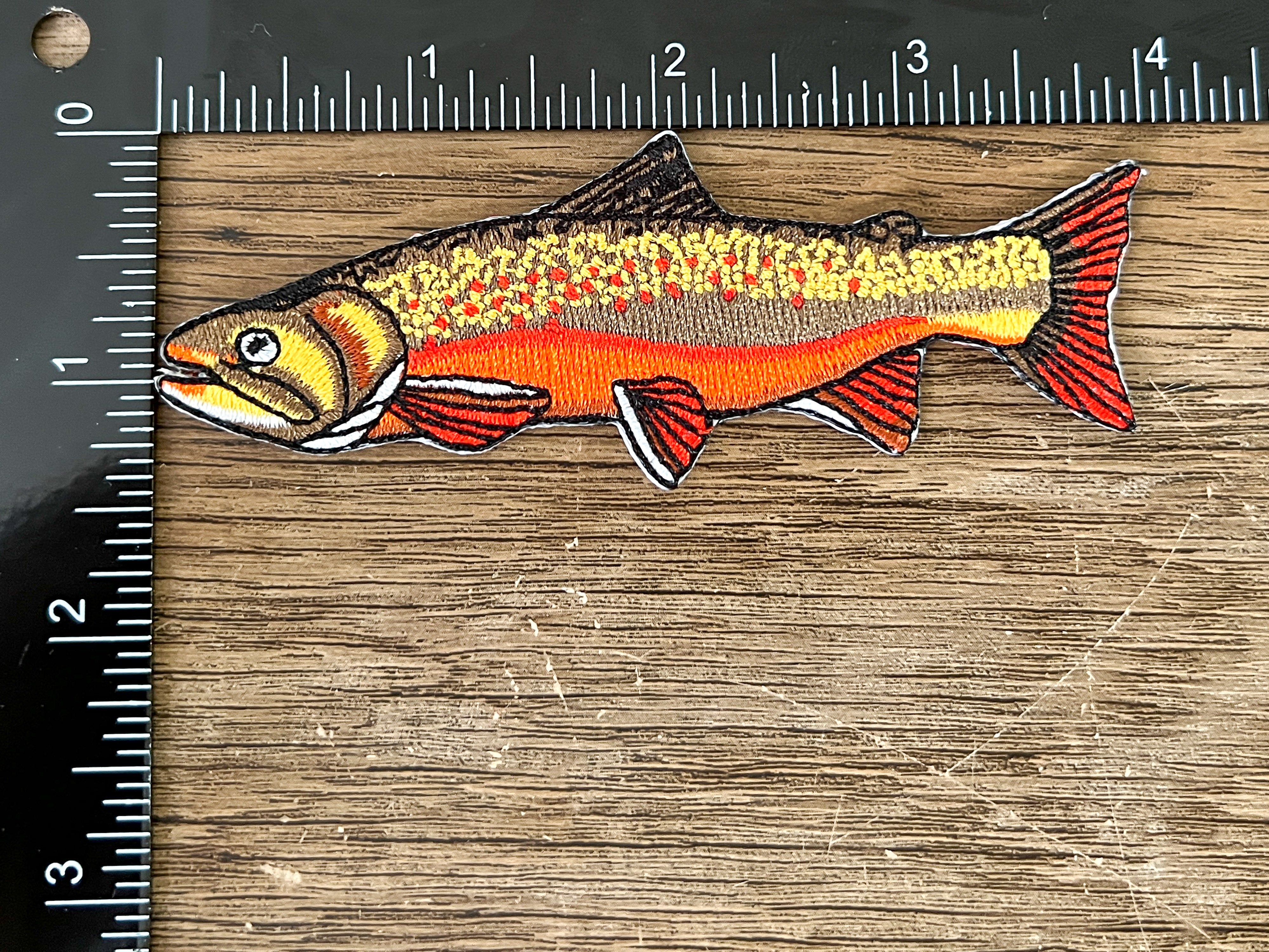 Trout Patch Set of 4 Patches | Rainbow (x2), Brook, Brown