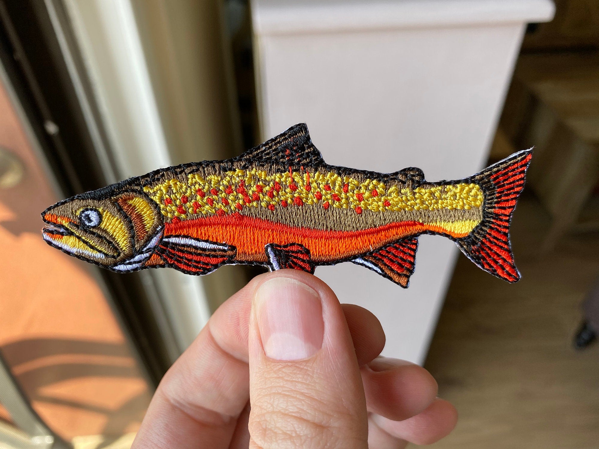 Trout Fish Patch Mega Pack | Brown, Rainbow x2, Brook, Golden, Yellowstone, Greenback | Quality Embroidered Iron On Patches