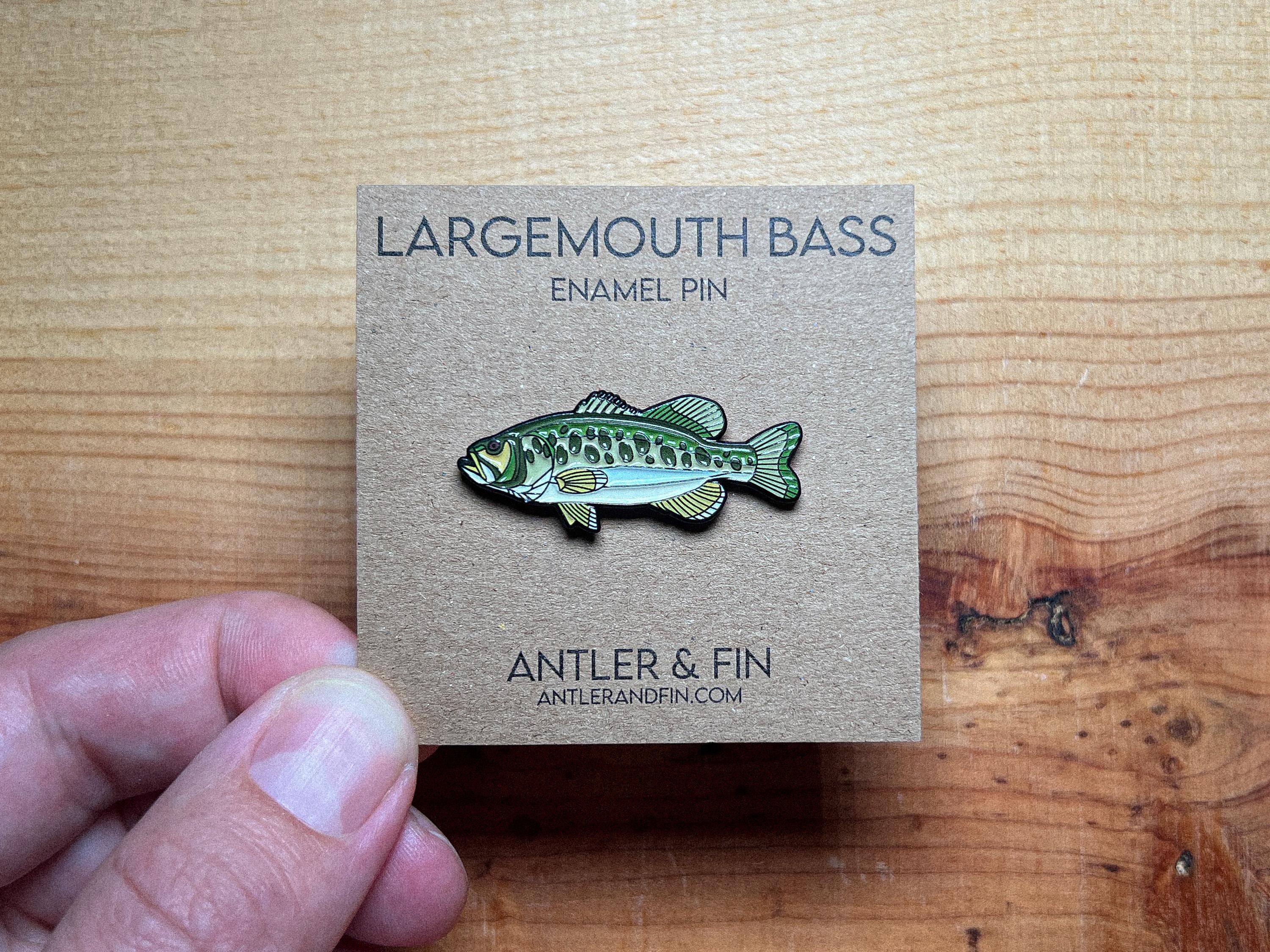 Largemouth Bass Enamel Pin | Quality Fishing Pin | Fishing Gift for Men & Women