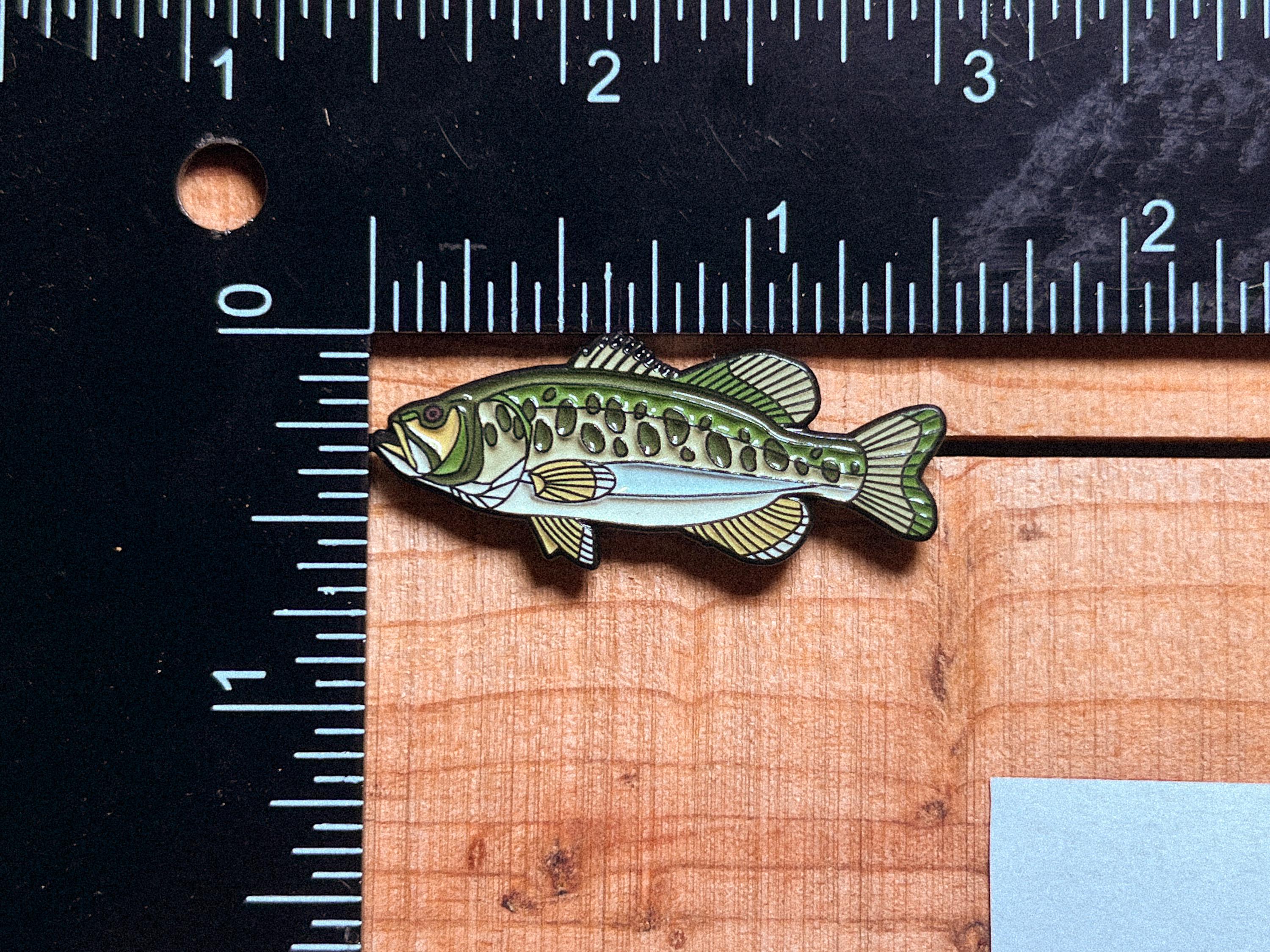 Largemouth Bass Enamel Pin | Quality Fishing Pin | Fishing Gift for Men & Women