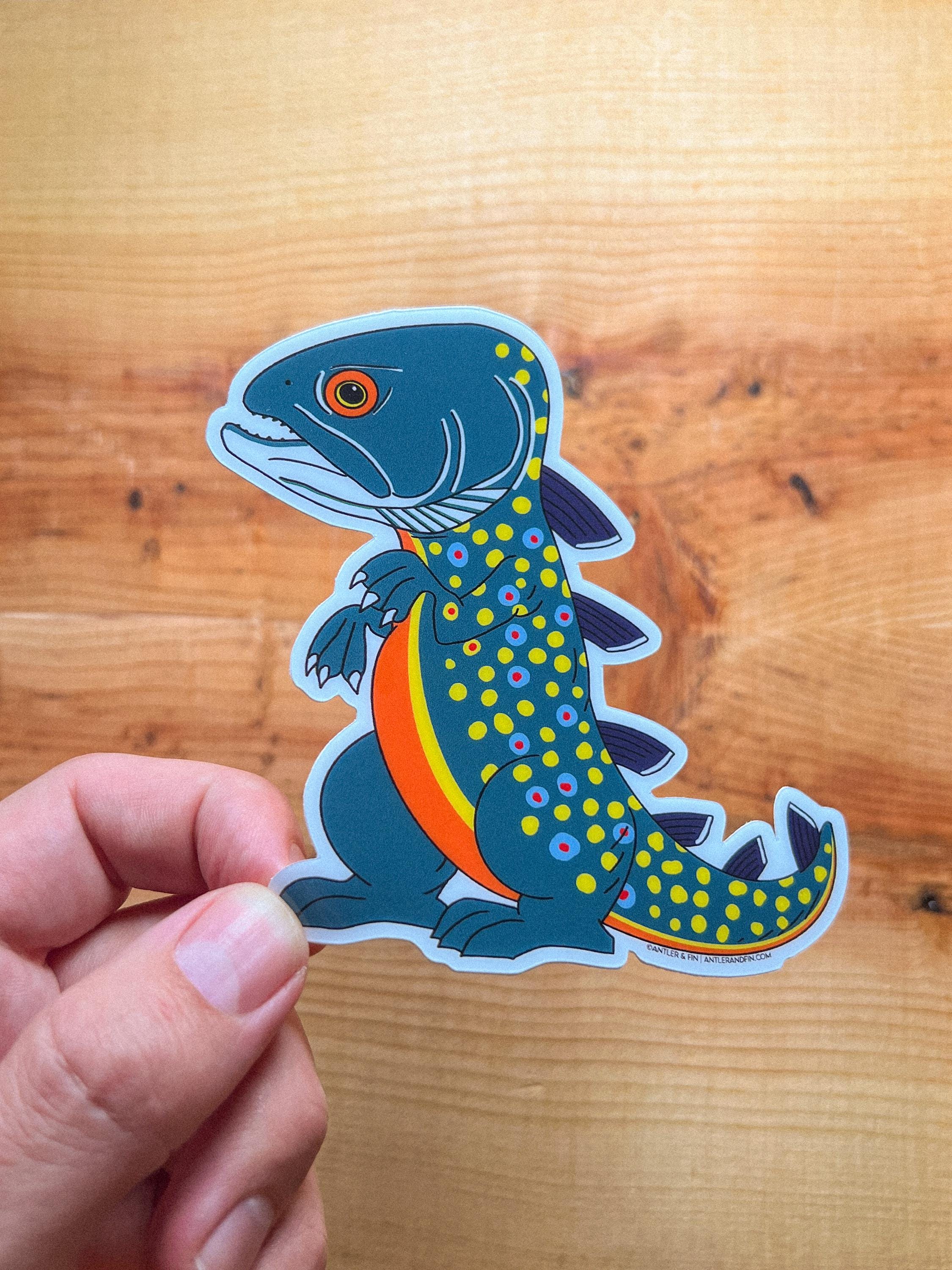 Trout-Zilla Brook Trout Sticker | Heavy Duty Weatherproof Hi-Tack Sticker