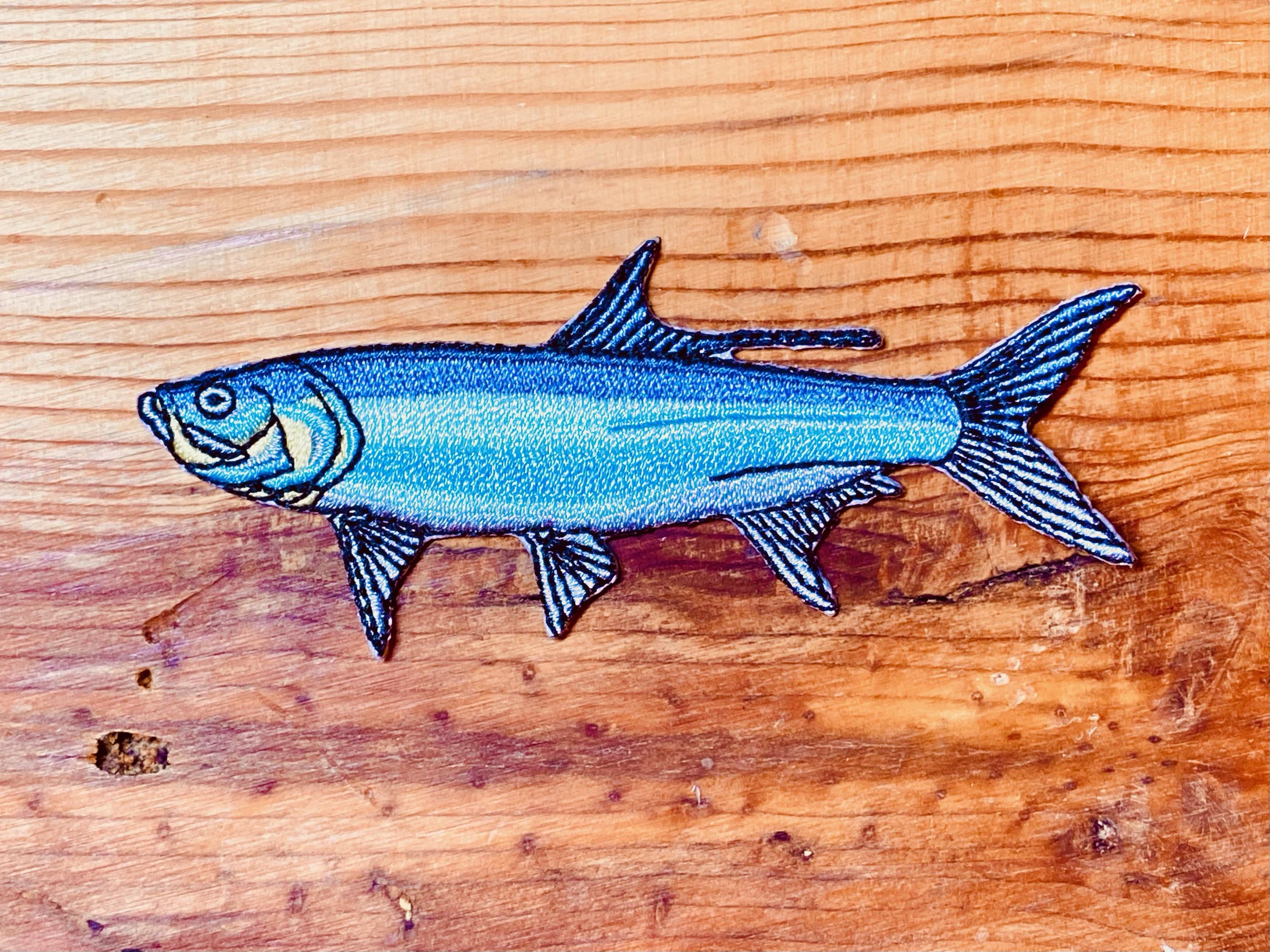 Saltwater Fish Patch Set of 5 | Redfish, Tarpon, Mahi, Snook, Sheepshead | High-Quality Embroidered Iron-On Patches