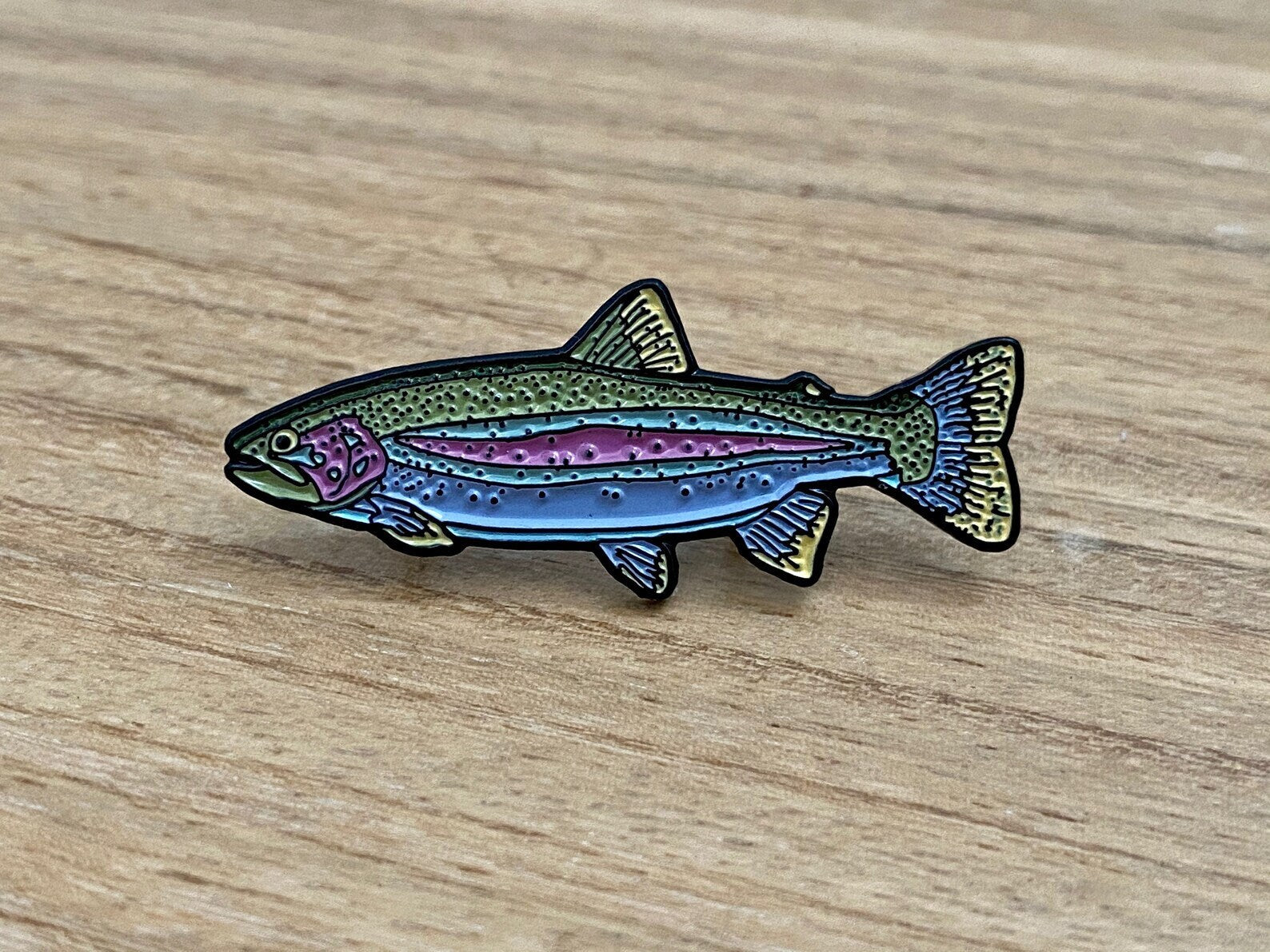 Rainbow Trout Enamel Pin
