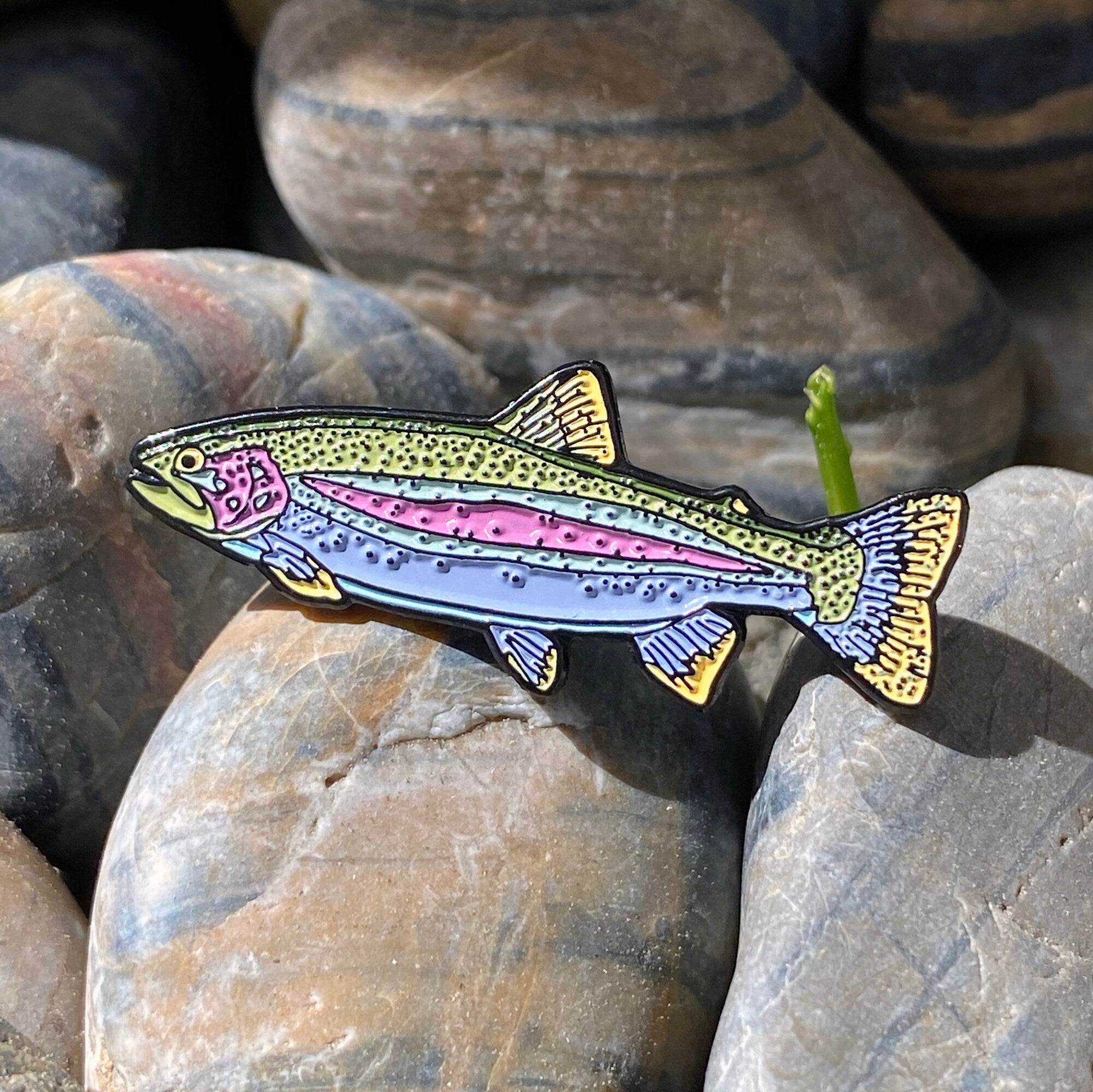 Rainbow Trout Enamel Pin