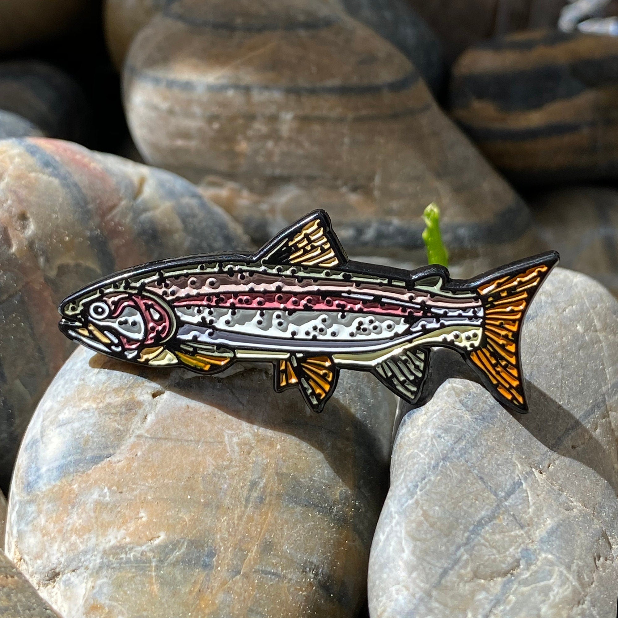 Rainbow Trout Enamel Pin