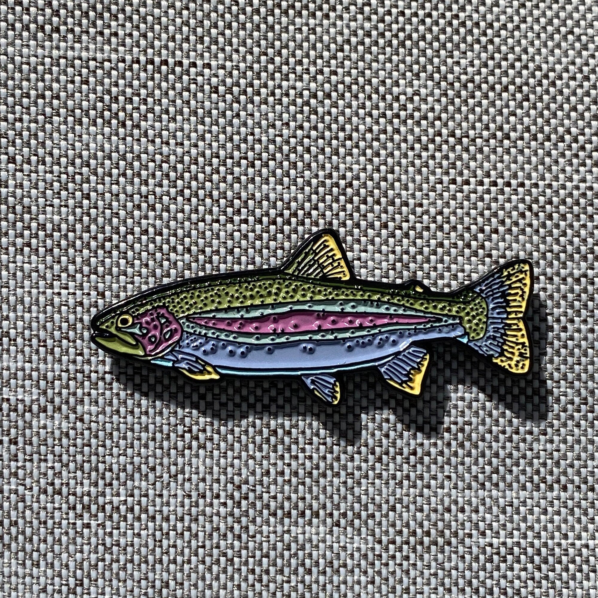 Rainbow Trout Enamel Pin